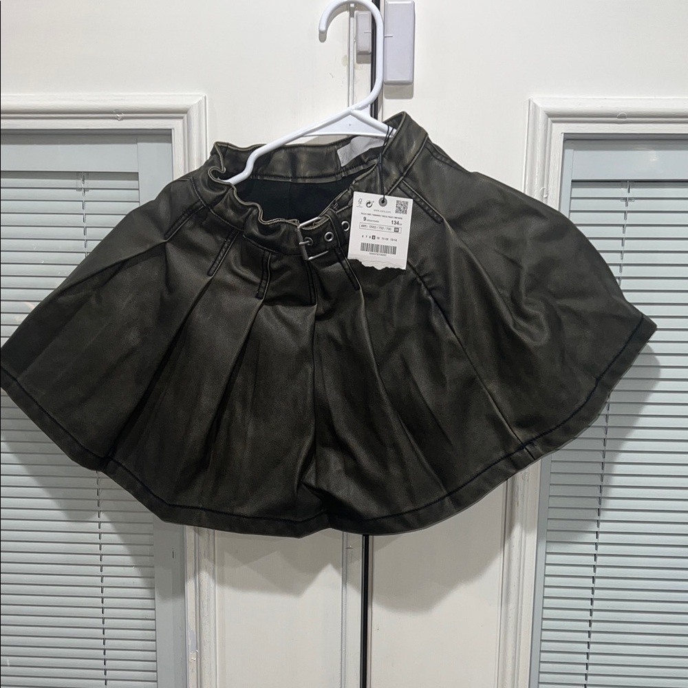 Zara Metallic Black Skirt